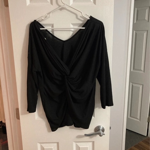 Lime n Chili Black Tie Back Top - Picture 4 of 5